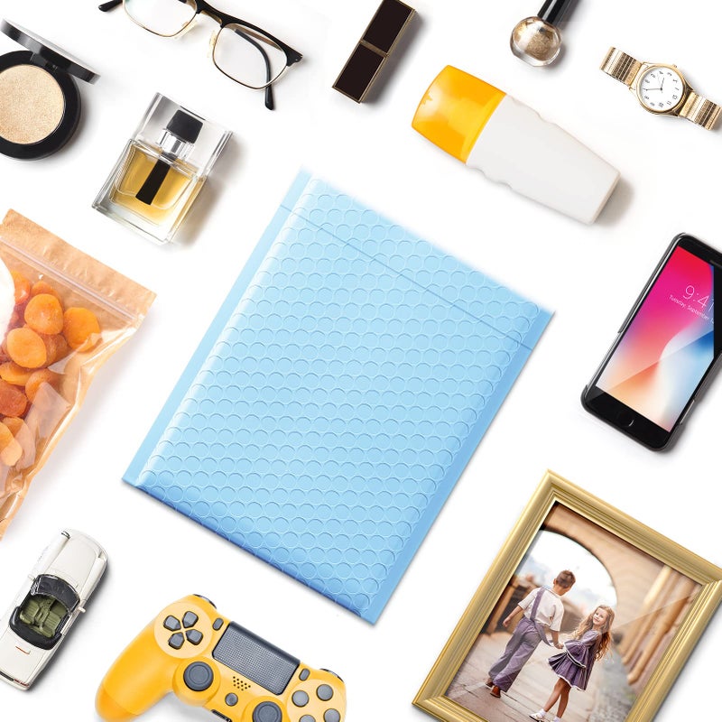 Metronic Bubble Mailers 6x10 Inch 50 Pack, Self-Seal Waterproof Padded Envelopes, Bubble Packaging Envelopes for Shipping, Mailing, Small Business, Light Blue Bulk #0, Bubble Mailers Usable Size 6x9 - Image 5